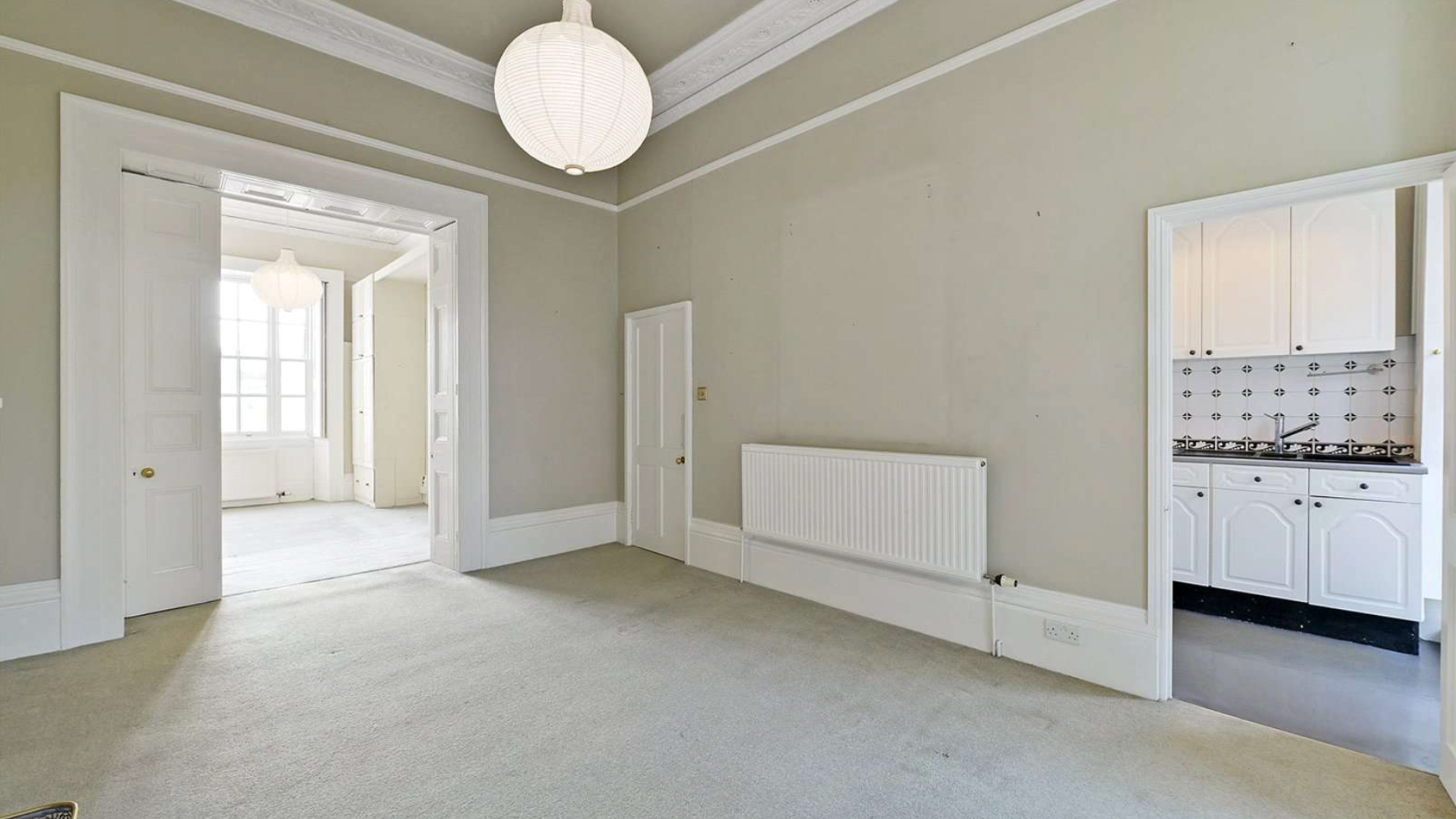 Living area before renovation